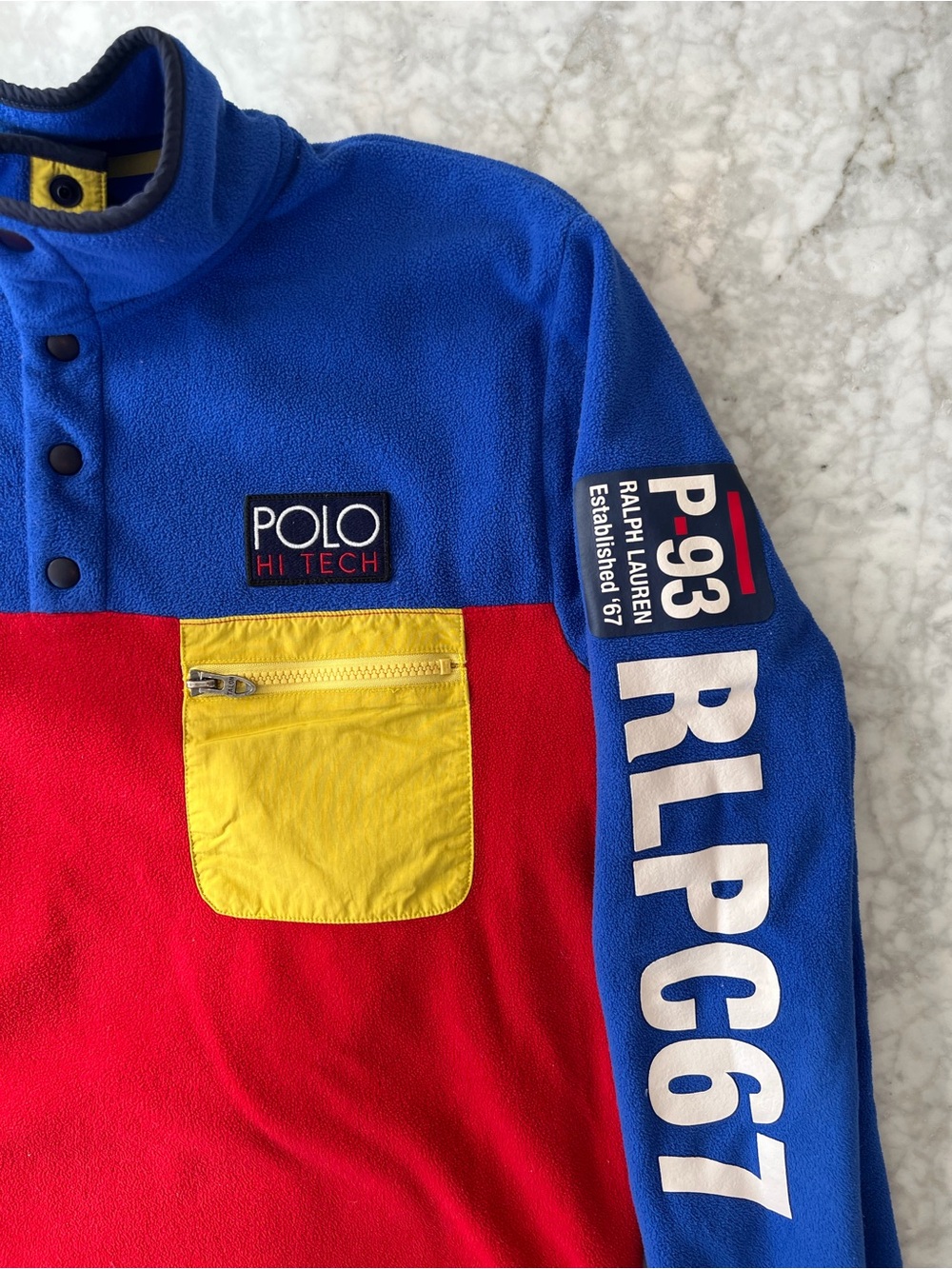 Polo Ralph Lauren Hi Tech P-93 Colorblock Fleece Pullover Men’s - Medium